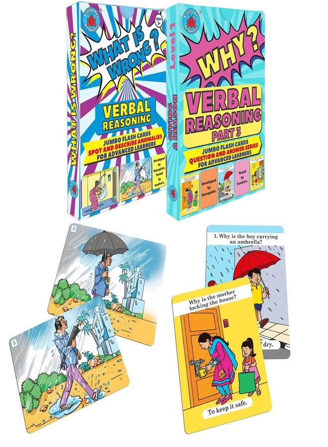 Brainy Bug Resources Verbal Reasoning - Advanced and Complex Language | Answer 'Why' and Explain 'What's Wrong' Flashcards | Special Needs and English as a Second Language - Image 1